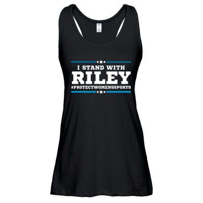 I Stand With Riley Gaines #ProtectWomensSports Ladies Essential Flowy Tank