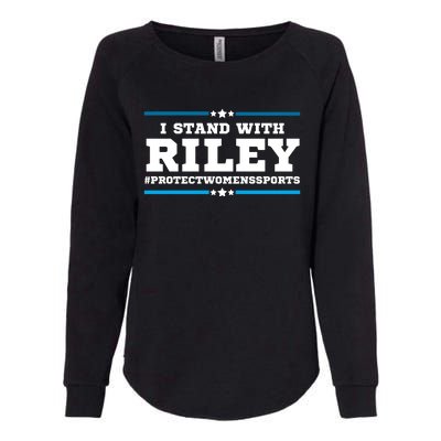 I Stand With Riley Gaines #ProtectWomensSports Womens California Wash Sweatshirt