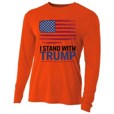 I Stand With Trump Trump For President Trump Vance 2024 Cool Gift Cooling Performance Long Sleeve Crew