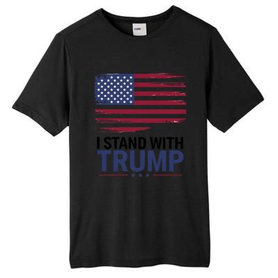 I Stand With Trump Trump For President Trump Vance 2024 Cool Gift Tall Fusion ChromaSoft Performance T-Shirt