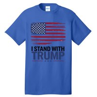 I Stand With Trump Trump For President Trump Vance 2024 Cool Gift Tall T-Shirt