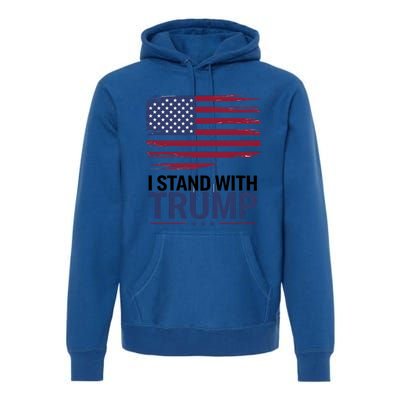 I Stand With Trump Trump For President Trump Vance 2024 Cool Gift Premium Hoodie