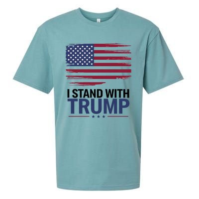 I Stand With Trump Trump For President Trump Vance 2024 Cool Gift Sueded Cloud Jersey T-Shirt