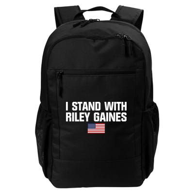 I Stand With Riley Gaines | US Swimmer | Save Women's Sports | American Flag Backpack