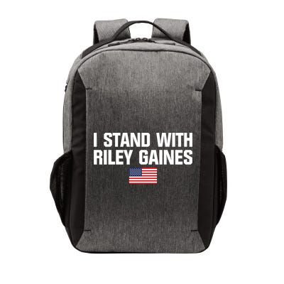 I Stand With Riley Gaines | US Swimmer | Save Women's Sports | American Flag Vector Backpack