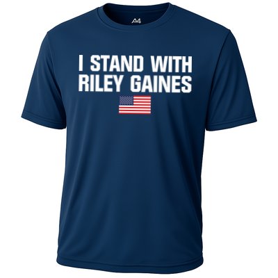 I Stand With Riley Gaines | US Swimmer | Save Women's Sports | American Flag Performance Shirt