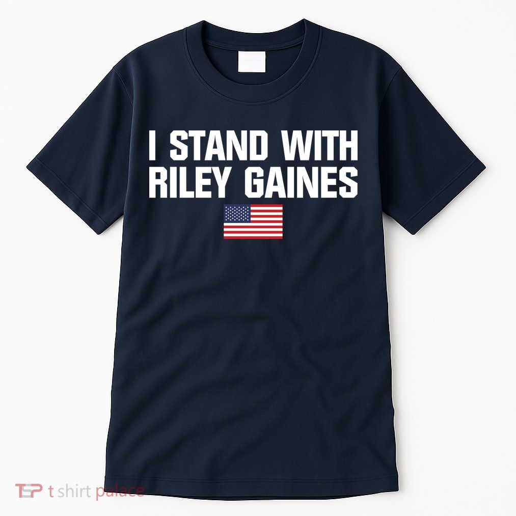 I Stand With Riley Gaines | US Swimmer | Save Women's Sports | American Flag Tall T-Shirt