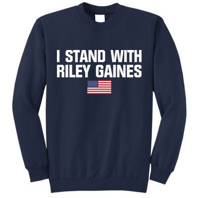 I Stand With Riley Gaines | US Swimmer | Save Women's Sports | American Flag Tall Sweatshirt
