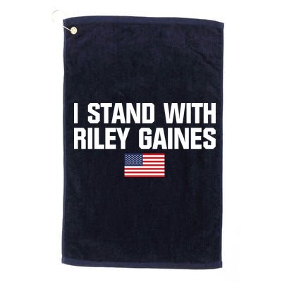 I Stand With Riley Gaines | US Swimmer | Save Women's Sports | American Flag Golf Towel