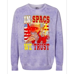 In Spags We Trust  Coach Football Fan Colorblast Crewneck Sweatshirt