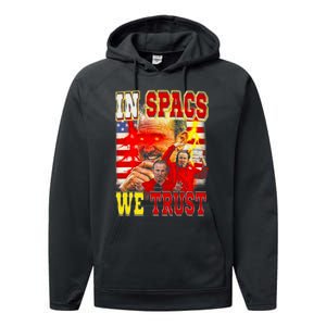 In Spags We Trust  Coach Football Fan Performance Fleece Hoodie