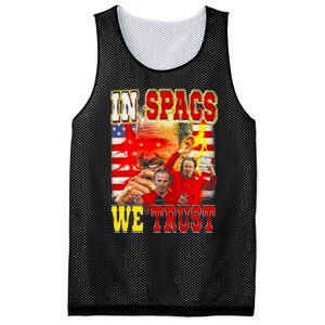 In Spags We Trust  Coach Football Fan Mesh Reversible Basketball Jersey Tank