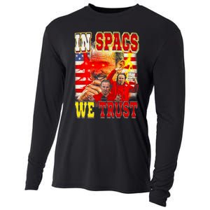 In Spags We Trust  Coach Football Fan Cooling Performance Long Sleeve Crew