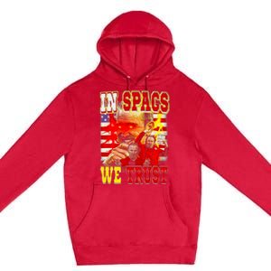 In Spags We Trust  Coach Football Fan Premium Pullover Hoodie