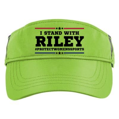 I Stand With Riley Gaines #ProtectWomensSports Adult Drive Performance Visor