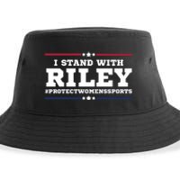 I Stand With Riley Gaines #ProtectWomensSports Sustainable Bucket Hat