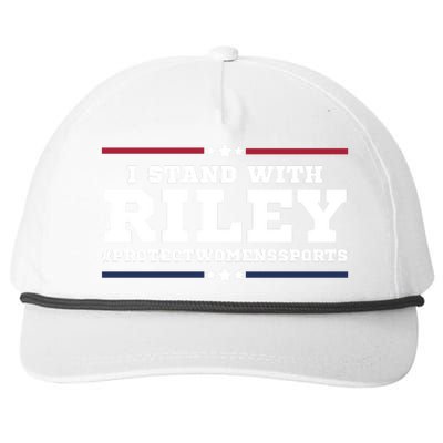 I Stand With Riley Gaines #ProtectWomensSports Snapback Five-Panel Rope Hat