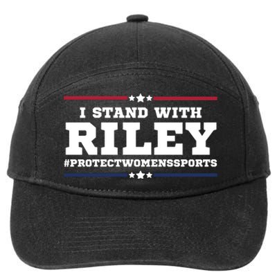 I Stand With Riley Gaines #ProtectWomensSports 7-Panel Snapback Hat