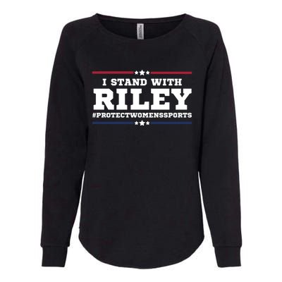 I Stand With Riley Gaines #ProtectWomensSports Womens California Wash Sweatshirt