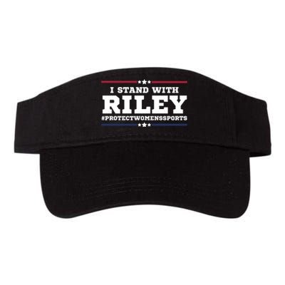 I Stand With Riley Gaines #ProtectWomensSports Valucap Bio-Washed Visor