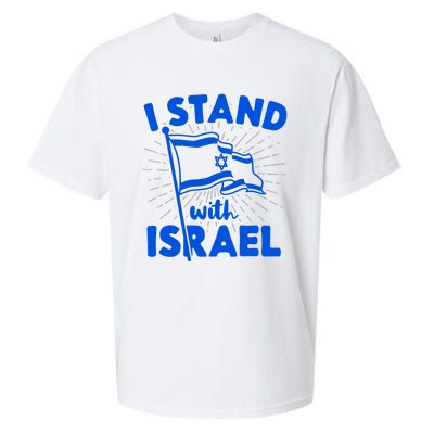 I Stand With Israel Flag Jewish Freedom Solidarity Sueded Cloud Jersey T-Shirt