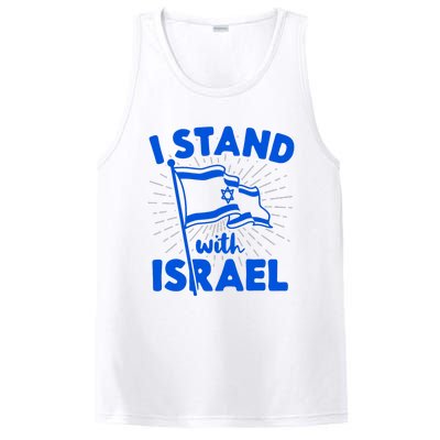 I Stand With Israel Flag Jewish Freedom Solidarity PosiCharge Competitor Tank