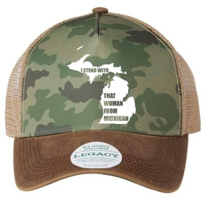 I Stand With That Woman From Michigan Legacy Tie Dye Trucker Hat