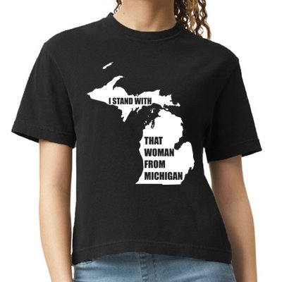I Stand With That Woman From Michigan Comfort Colors Boxy T-Shirt