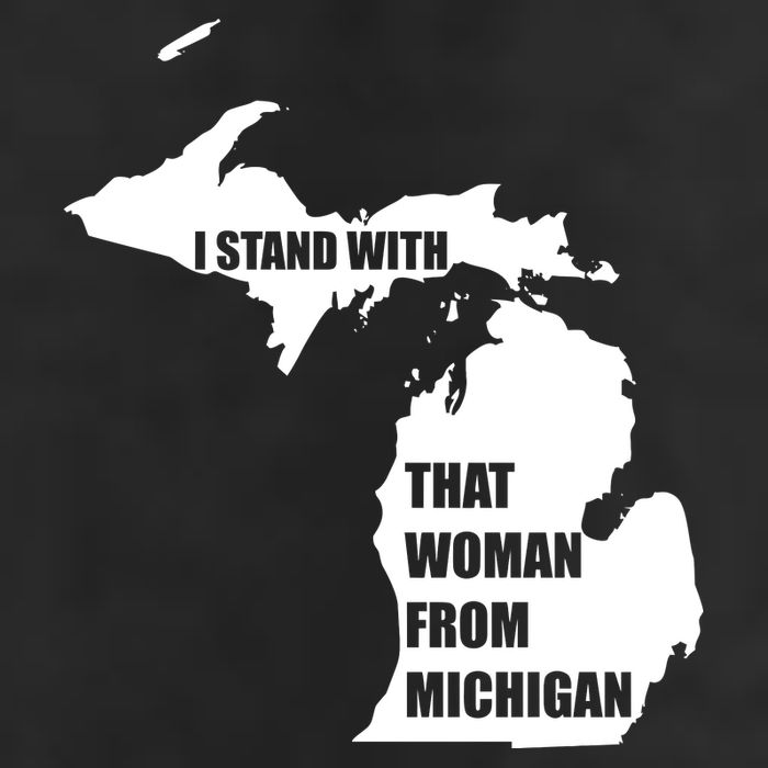 I Stand With That Woman From Michigan Adult Drive Performance Visor