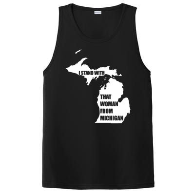 I Stand With That Woman From Michigan PosiCharge Competitor Tank