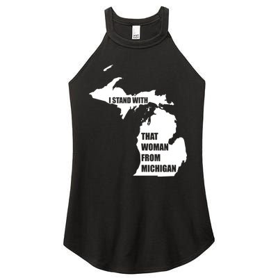 I Stand With That Woman From Michigan Women's Perfect Tri Rocker Tank