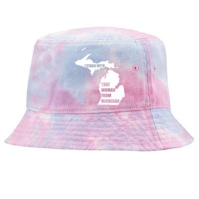 I Stand With That Woman From Michigan Tie-Dyed Bucket Hat