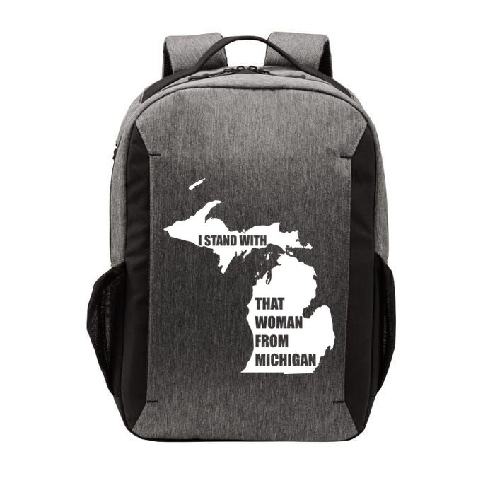 I Stand With That Woman From Michigan Vector Backpack