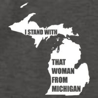 I Stand With That Woman From Michigan Vector Backpack