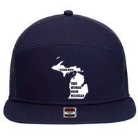 I Stand With That Woman From Michigan 7 Panel Mesh Trucker Snapback Hat