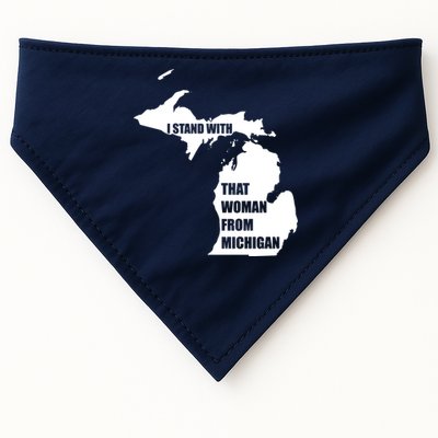 I Stand With That Woman From Michigan USA-Made Doggie Bandana