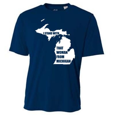 I Stand With That Woman From Michigan Cooling Performance Crew T-Shirt