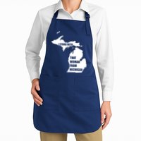 I Stand With That Woman From Michigan Full-Length Apron With Pockets