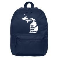 I Stand With That Woman From Michigan 16 in Basic Backpack