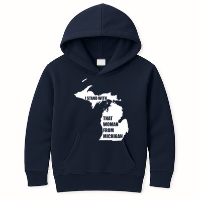 I Stand With That Woman From Michigan Kids Hoodie