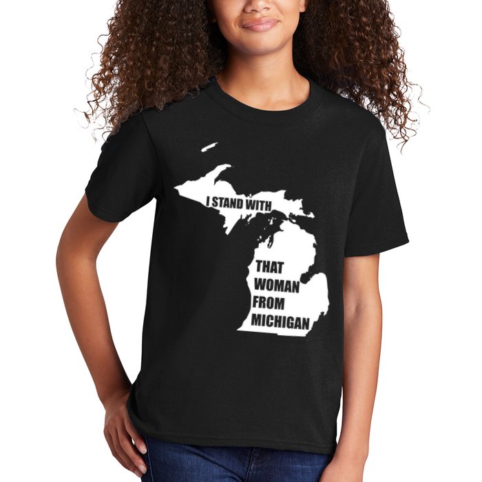 I Stand With That Woman From Michigan Kids T-Shirt