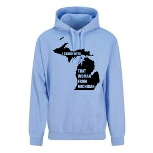 I Stand With That Woman From Michigan Unisex Surf Hoodie