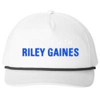 I Stand With Riley Gaines Long Sleeve Snapback Five-Panel Rope Hat