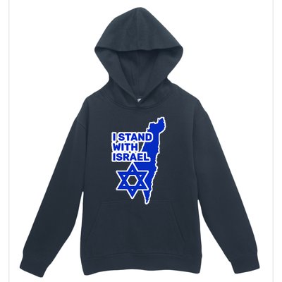 I Stand With Israel Jewish Heritage Israeli Flag Urban Pullover Hoodie