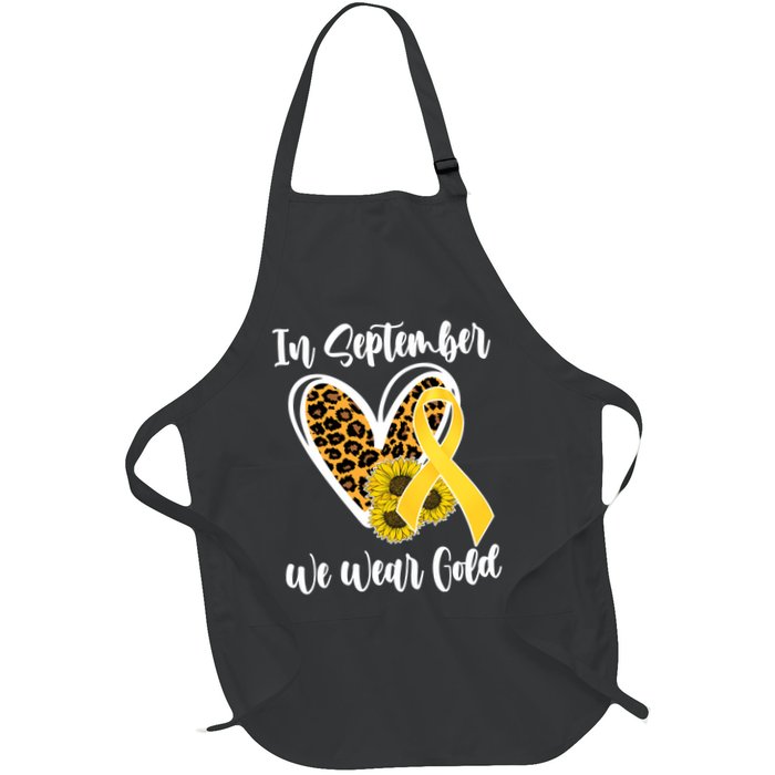 In Septemeber We Wear Gold Childhood Cancer Apron