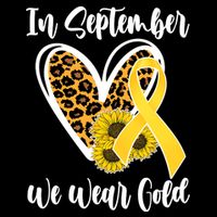 In Septemeber We Wear Gold Childhood Cancer Apron