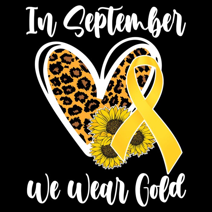 In Septemeber We Wear Gold Childhood Cancer Apron