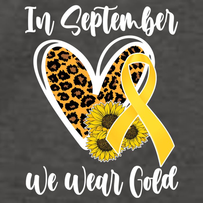 In Septemeber We Wear Gold Childhood Cancer Vector Backpack