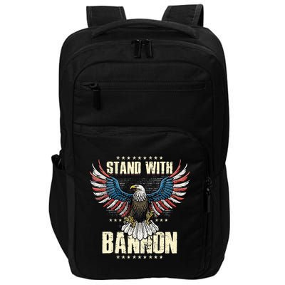 I Stand With Bannon Patriotic Impact Tech Backpack
