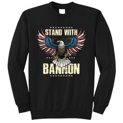 I Stand With Bannon Patriotic Tall Sweatshirt